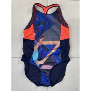 Athleta Swim One Piece Swimsuit Bondi Print Keyhole Swimwear